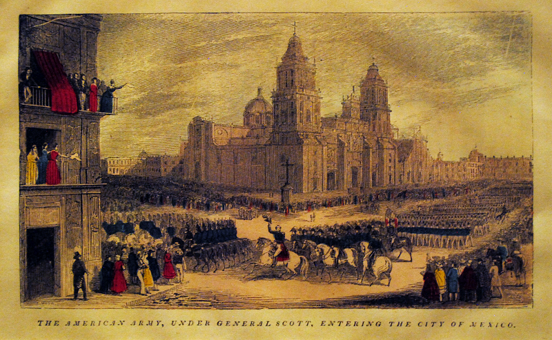 The American Army, under General Scott entering the City of Mexico